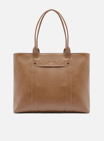 Arezzo — Bolsa Shopping Marrom Grande Metais