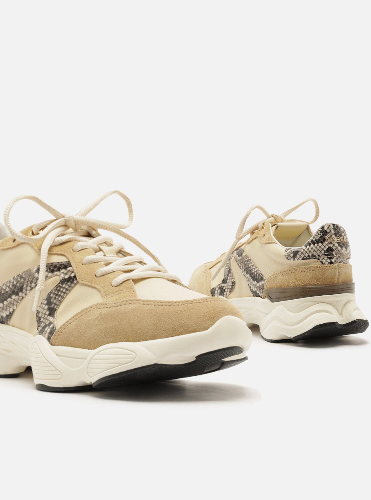 Tênis Marrom Solado Esportivo Suede Textura Snake — foto 4