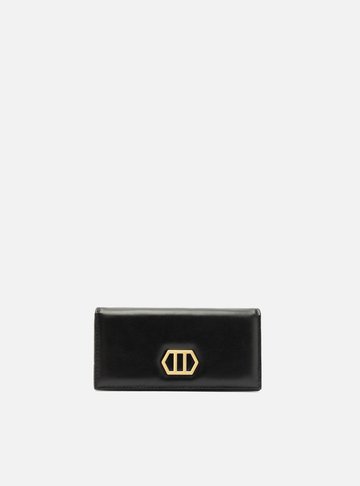 Arezzo — Bolsa Clutch Preta Couro