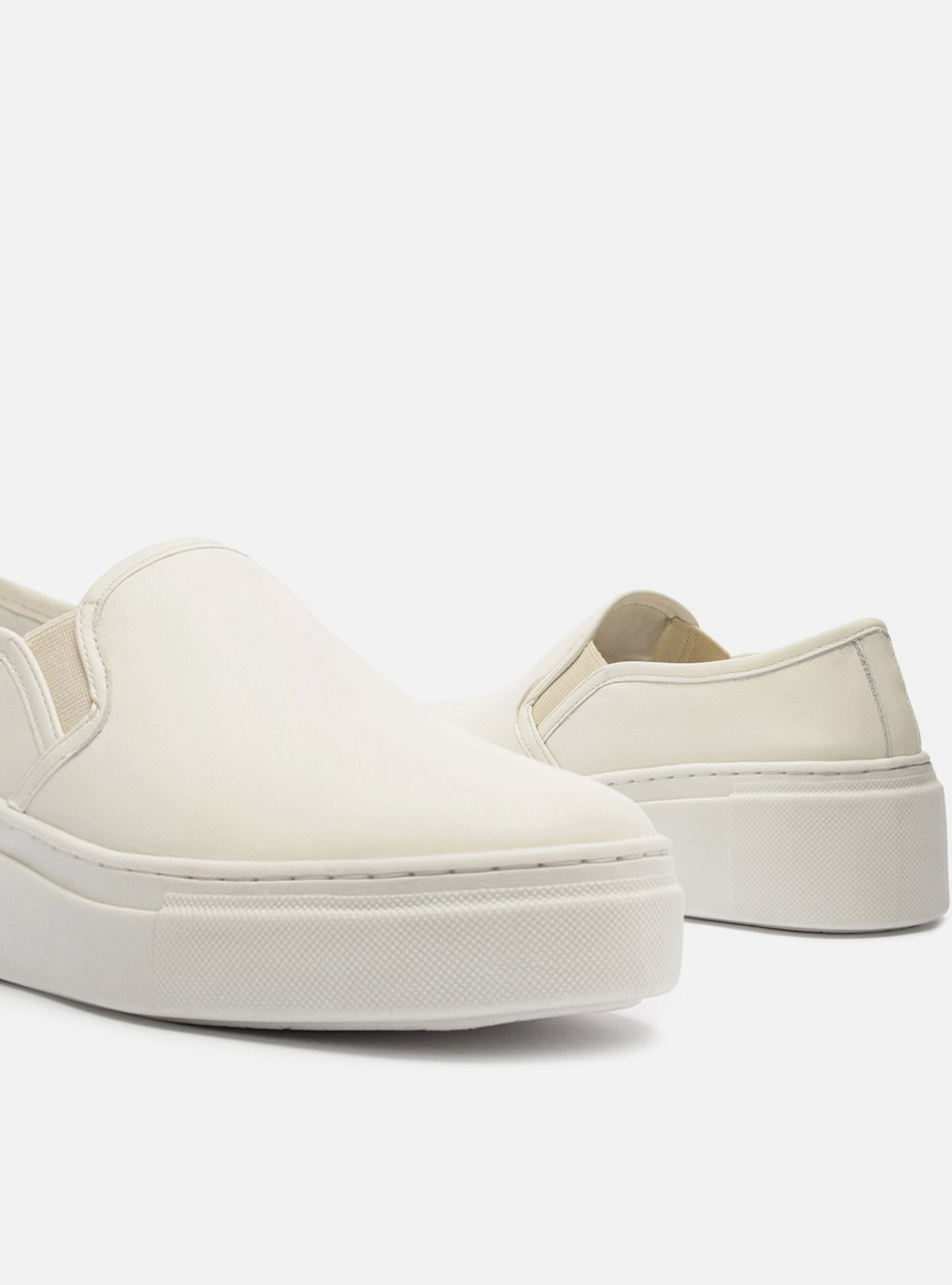 Tênis Off White Couro Plataforma — foto 4