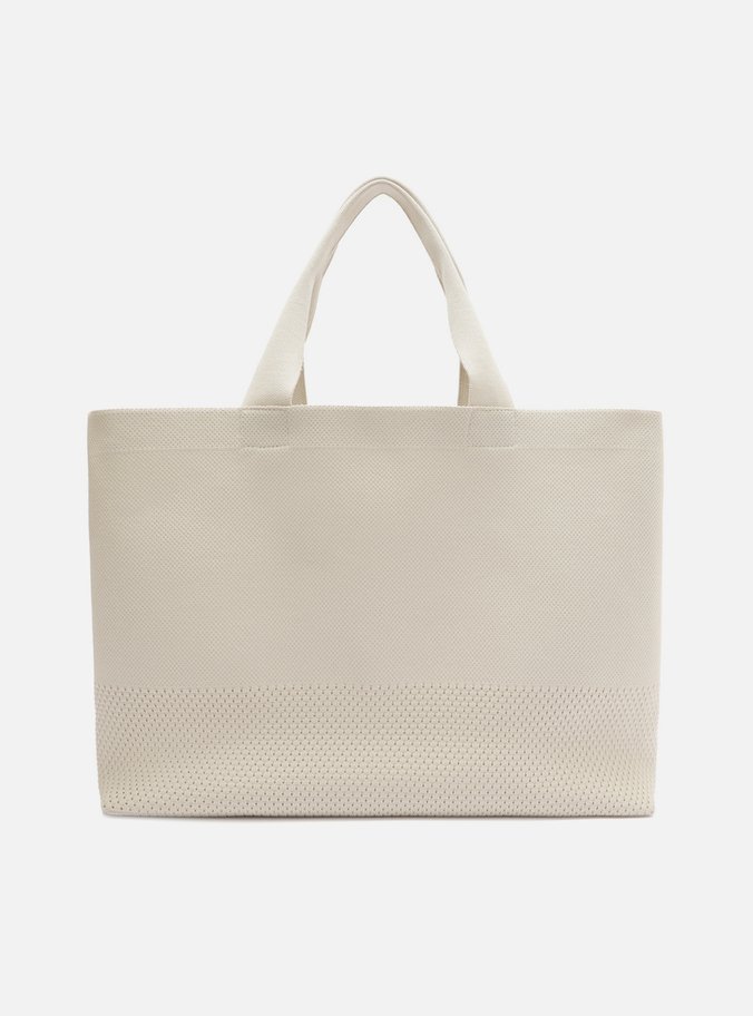 Bolsa Shopping Cinza Crochê Prado Grande