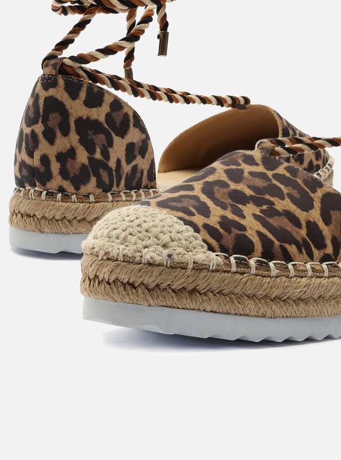 Espadrille Animal Print Rasteira