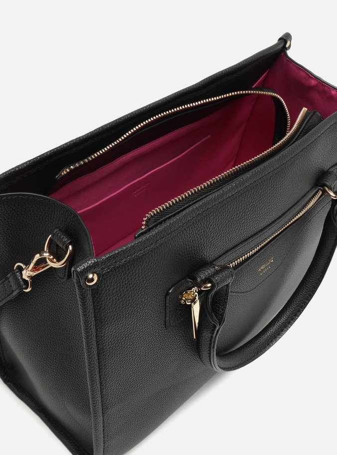 Bolsa Tote Preta Grande Zíper
