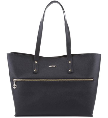 Bolsa Shopping Zíper Preta