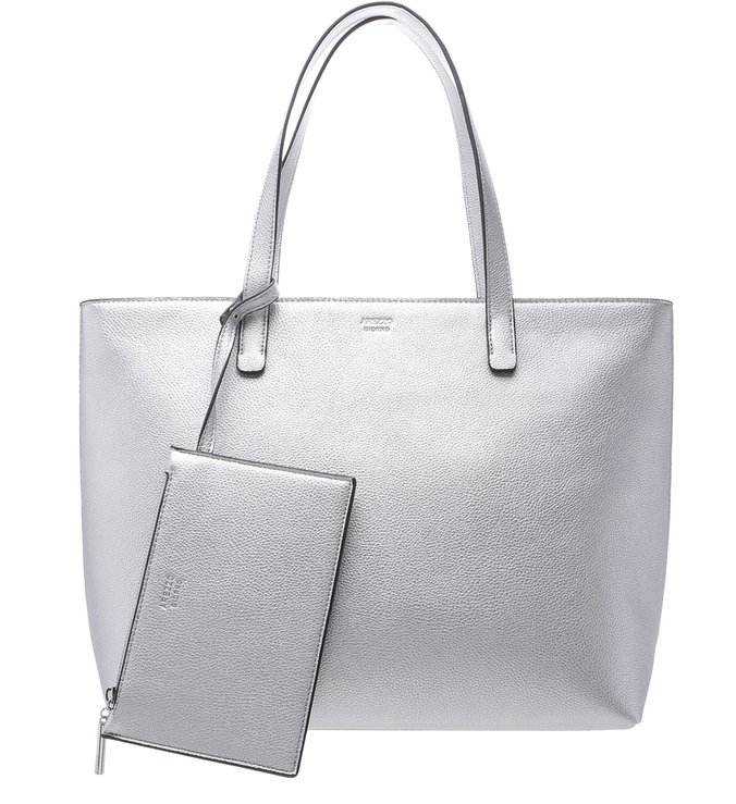 Bolsa Shopping Mercato Grande Light Silver