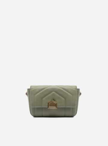 Bolsa Verde Tiracolo Média Matelassê