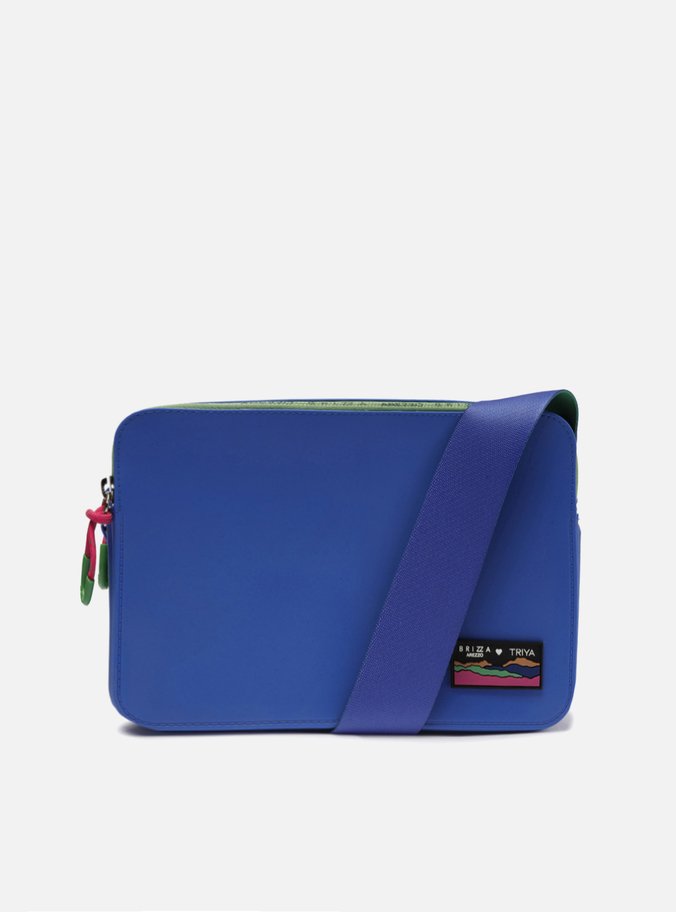 Bolsa Tiracolo Azul Bela Média Brizza Triya | Arezzo