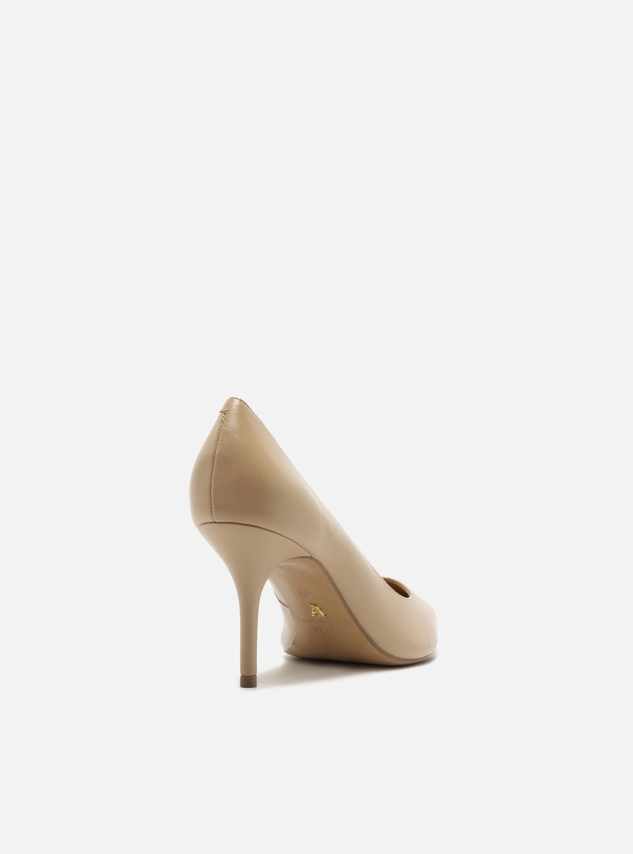 Scarpin Nude Couro Salto Fino Essencial 85 — foto 3