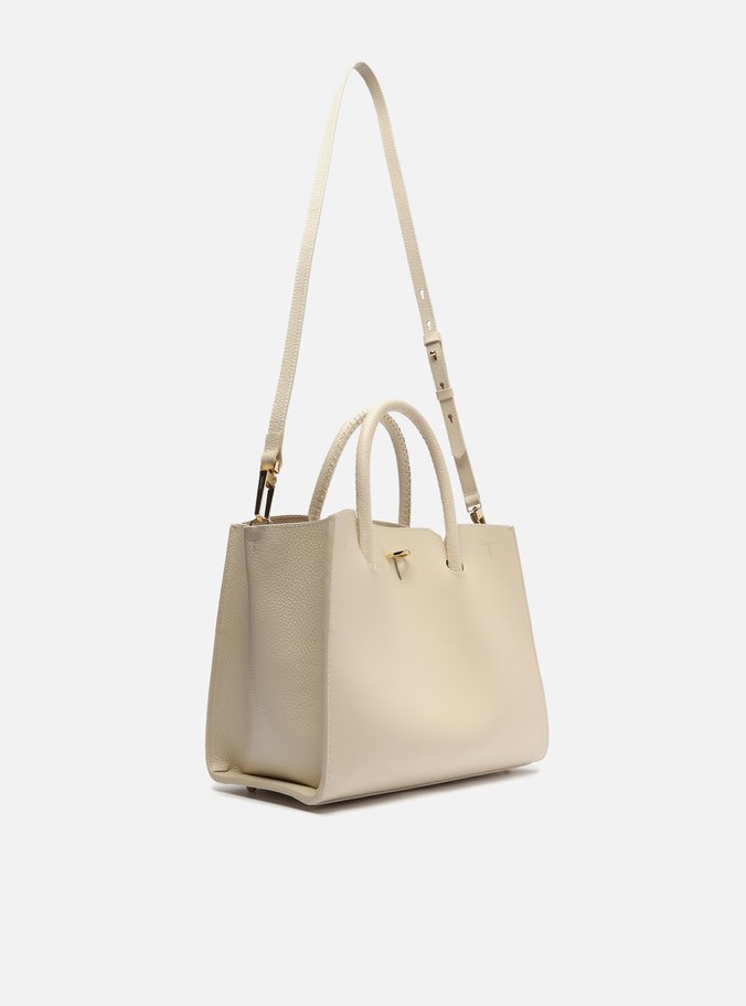 Bolsa Tote Off-White Couro Média Olie