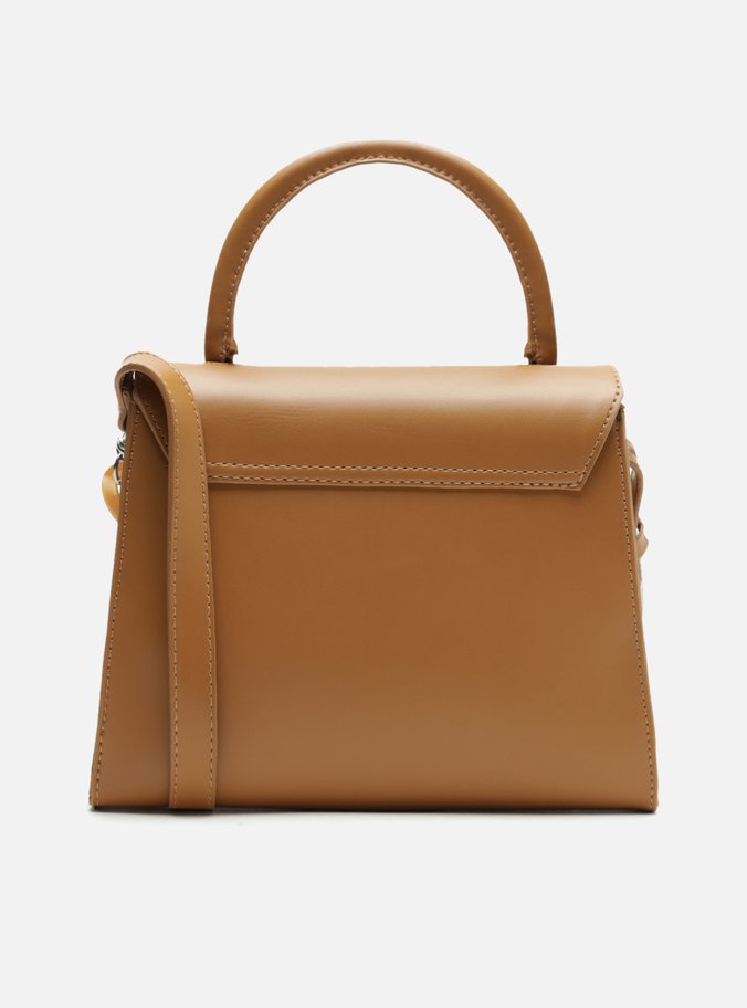 Bolsa Satchel Marrom Iara Média Translúcida