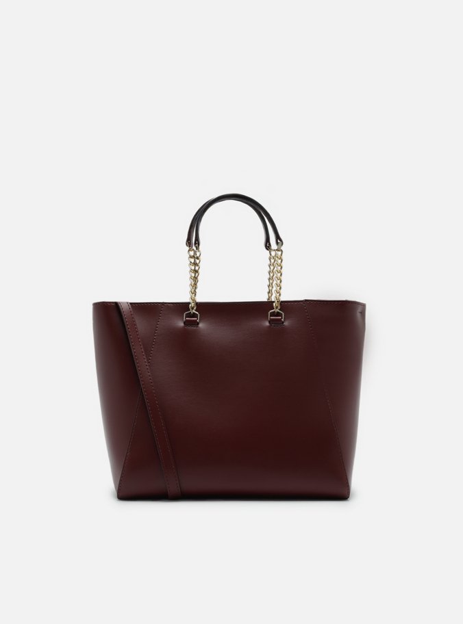 Bolsa Tote Vermelha Média Costuras