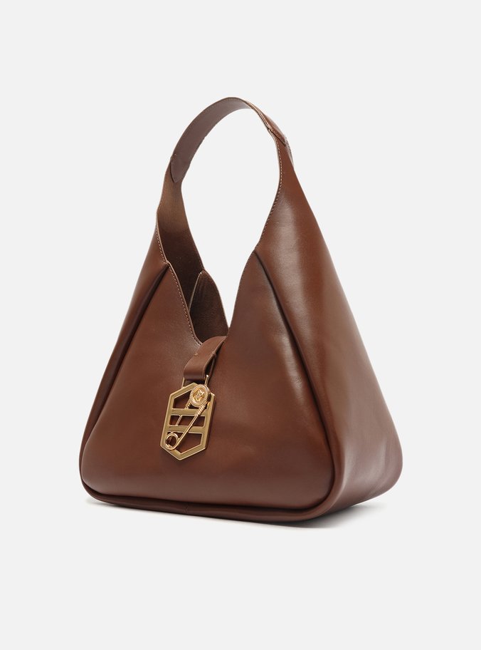 Bolsa Hobo Marrom Couro Kopenhagen Grande