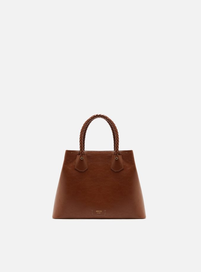 Bolsa Tote Marrom Grande Tressê