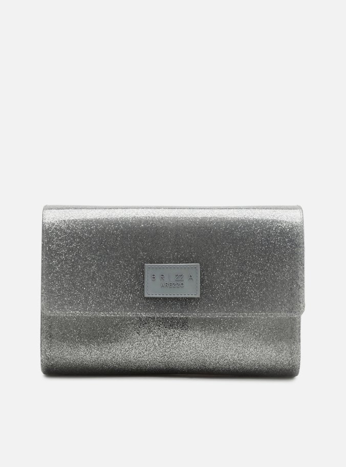 Bolsa Tiracolo Prata Glitter Millie Pequena Brizza