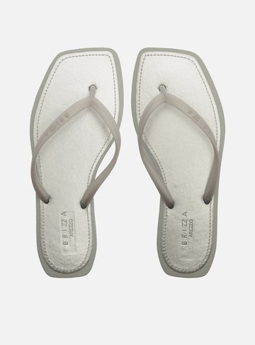 Chinelo de Dedo Prata Recouro Square Brizza