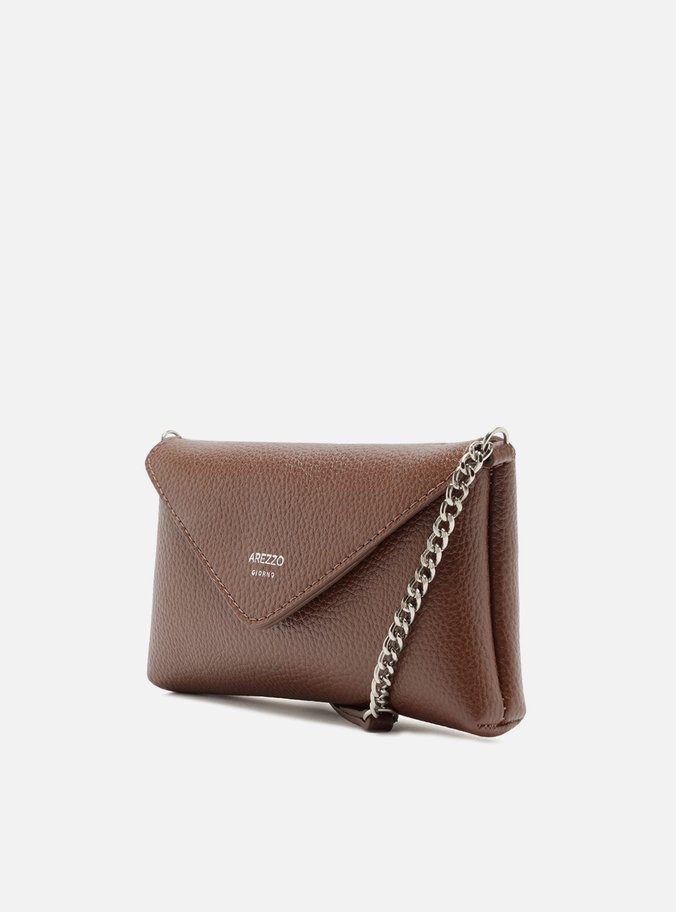 Bolsa Marrom Tiracolo Pequena Corrente