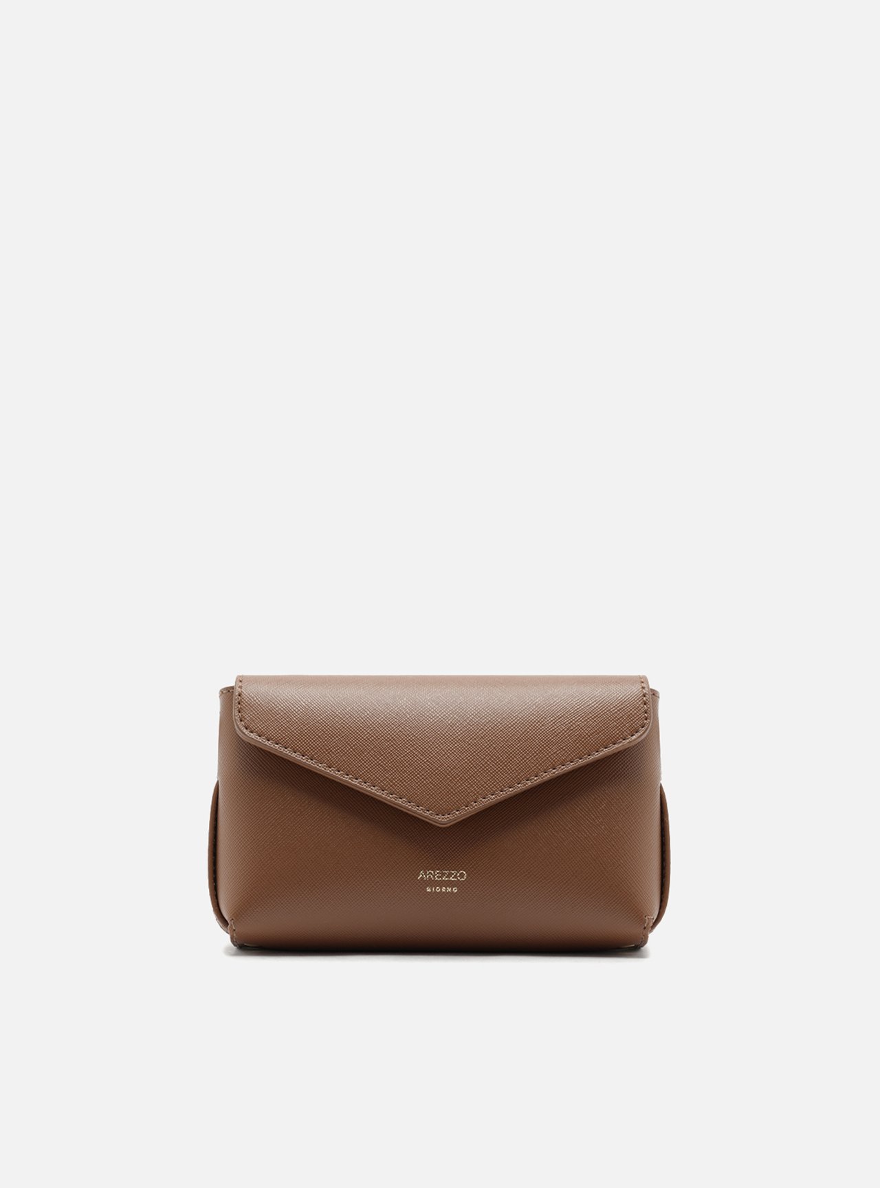 Bolsa Tiracolo Marrom Pequena Envelope — foto 1