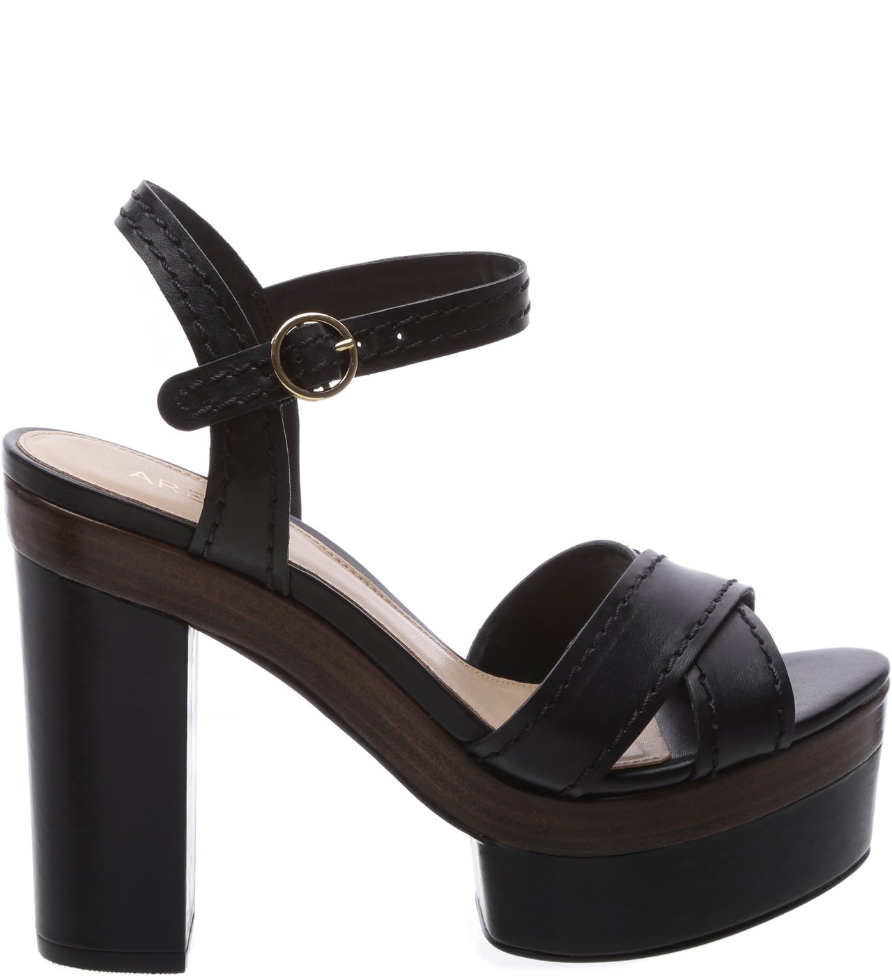 Sandalia de salto grosso arezzo shop