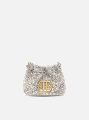 Bolsa Tiracolo Prata Trama Esther Pequena