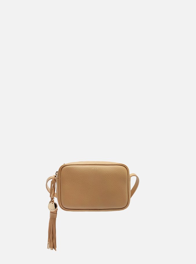 Bolsa Tiracolo Bege Textura Pequena Charms