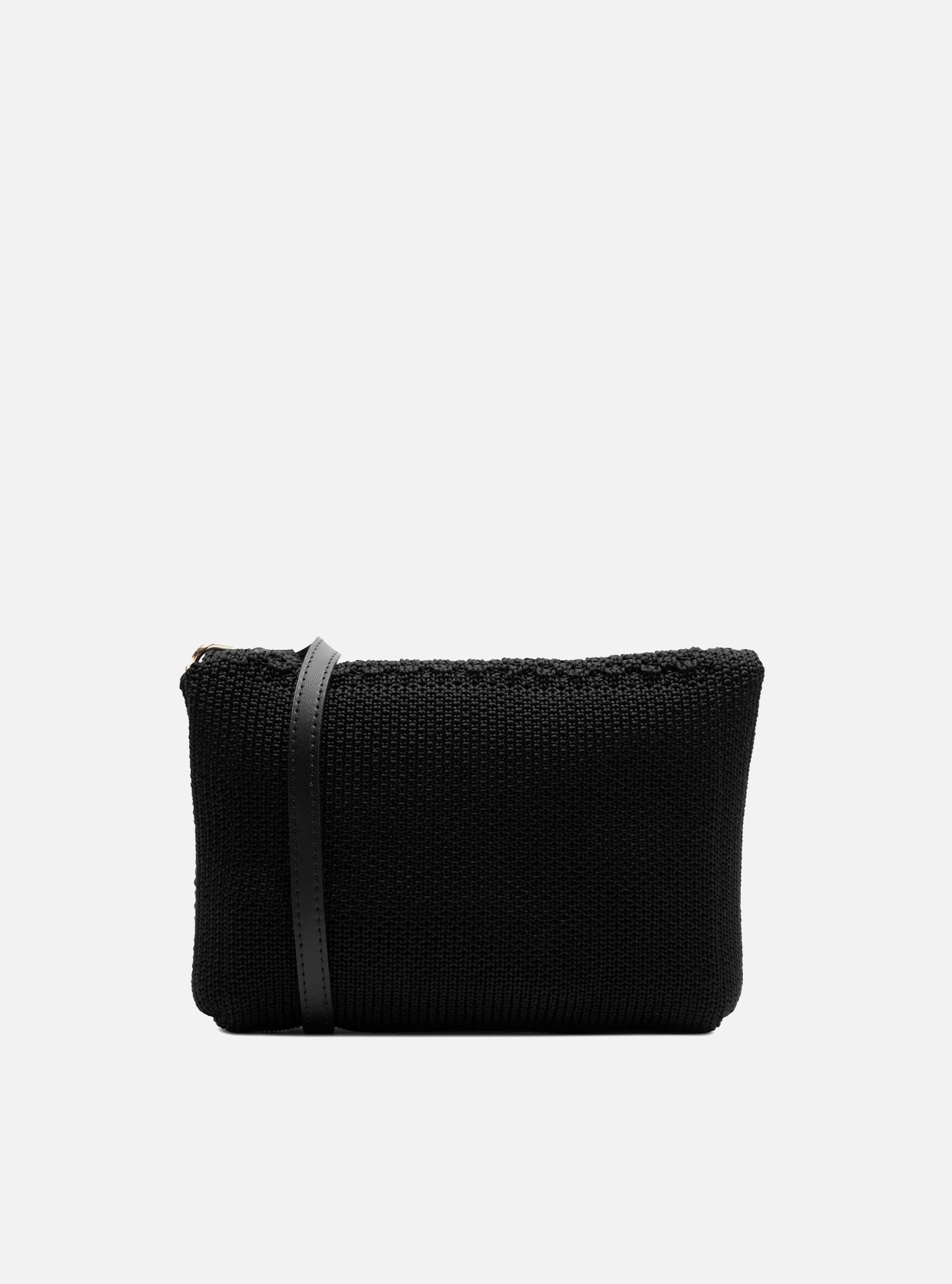 Bolsa Tiracolo Preta Crochê Média Chloe — foto 3