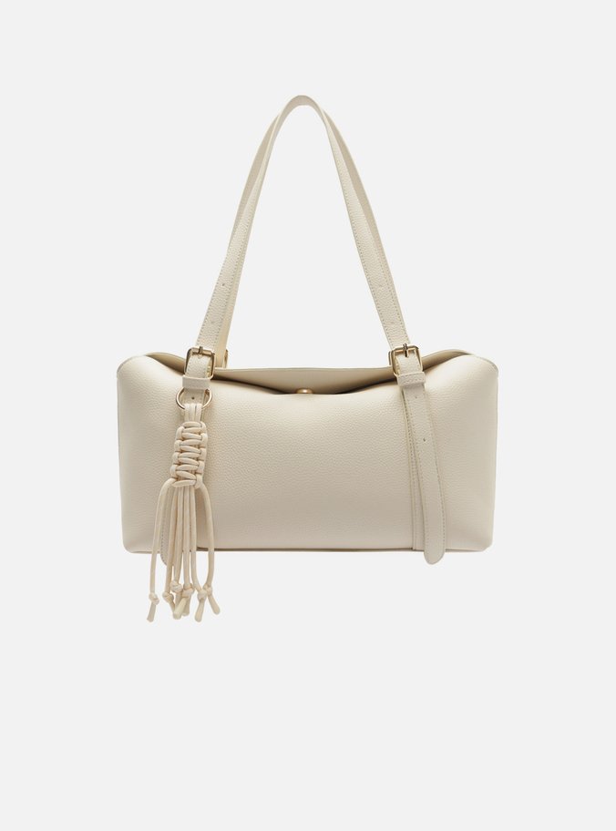 Bolsa Shoulder Off White Média Trança