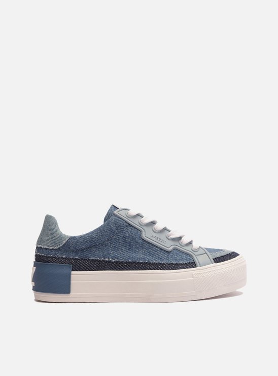 Tênis Jeans Flatform Amarração