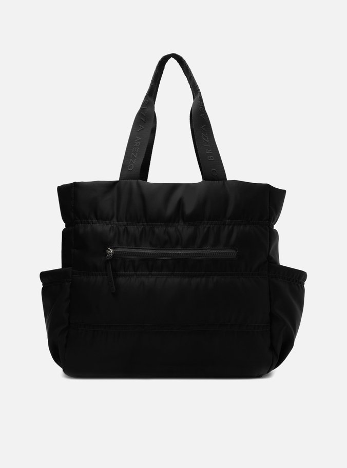 Bolsa Shopping Preta Nylon Gigi Sporty Grande