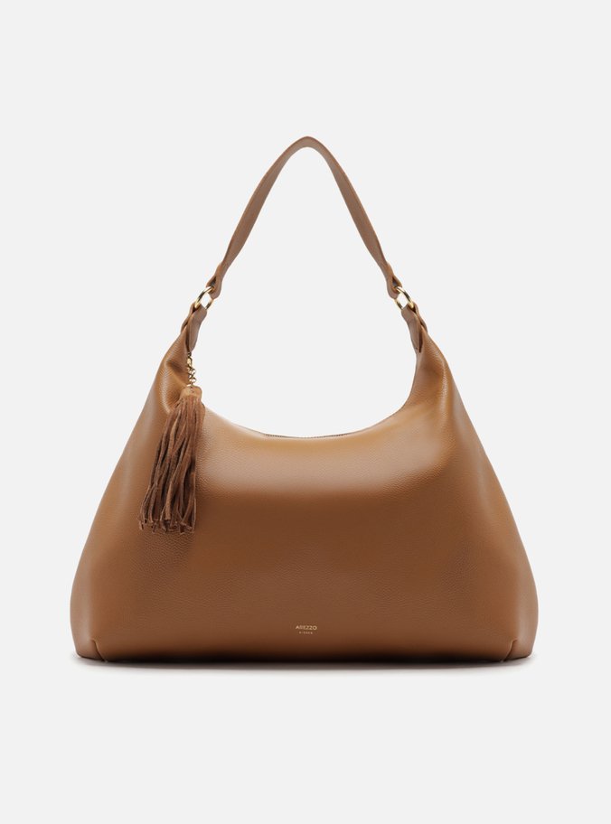 Bolsa Hobo Marrom Grande Barbicacho