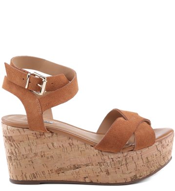 Plataforma Flat Suede Tan