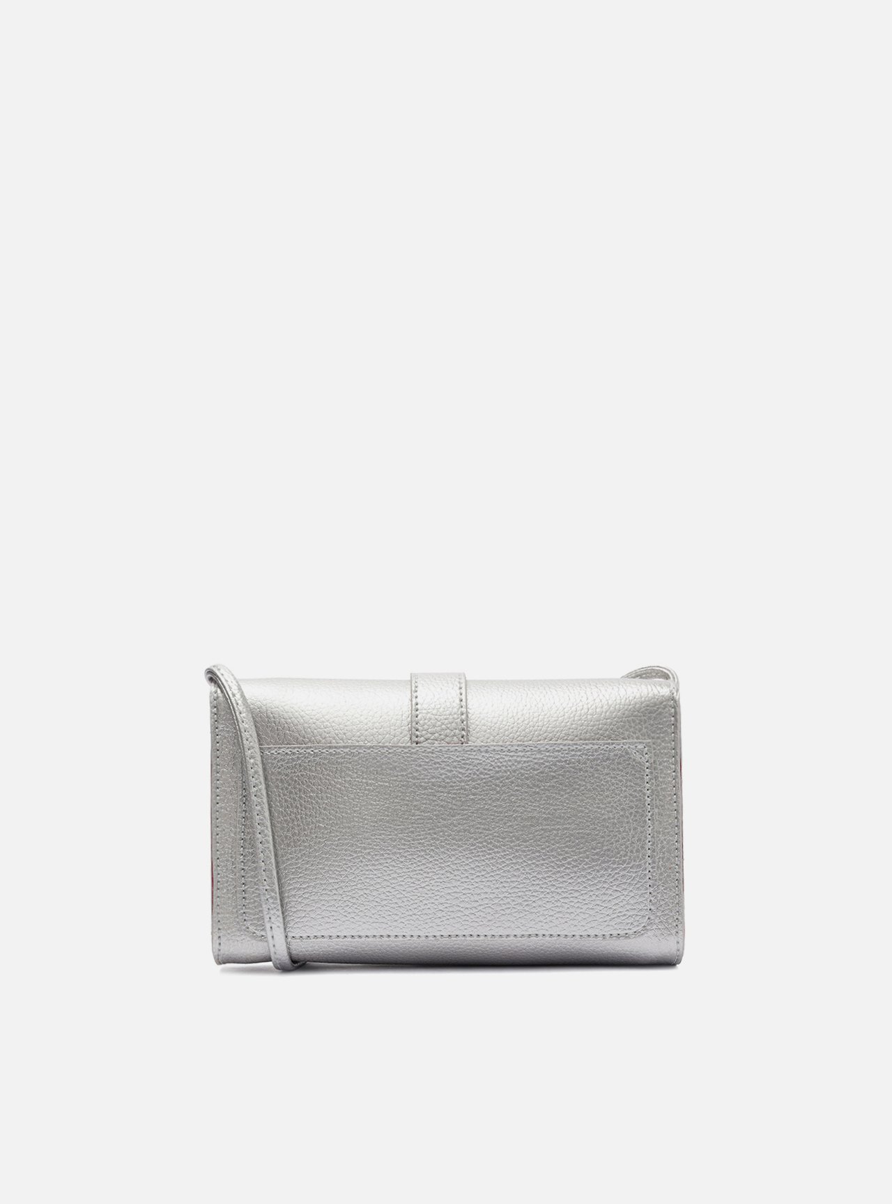 Bolsa Tiracolo Prateada Betina Pequena — foto 3