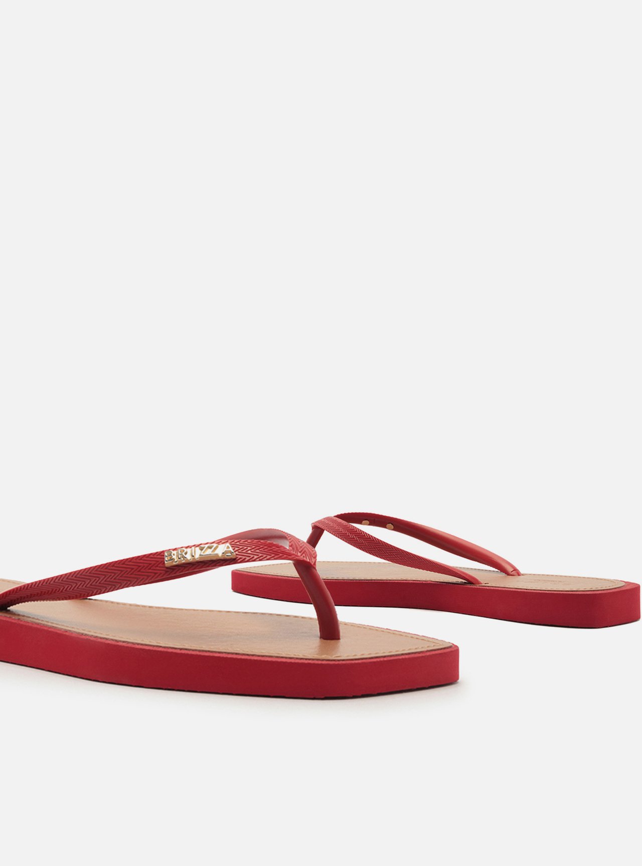 Chinelo de Dedo Vermelho Recouro Square Brizza — foto 4