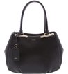 Bolsa Tiracolo Couro Média Auguri Preta