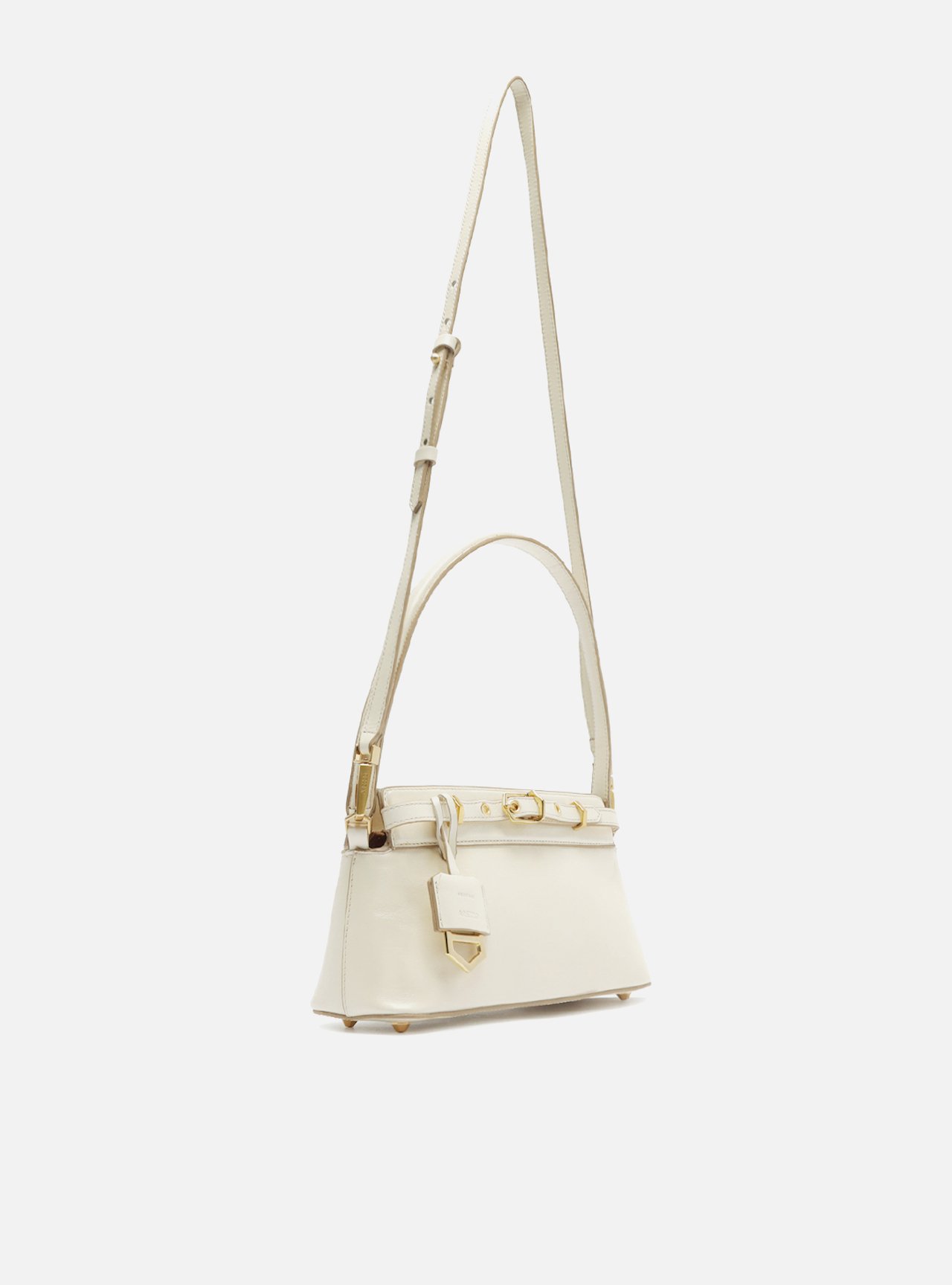 Bolsa Tiracolo Off-White Couro Pequena Victória — foto 5