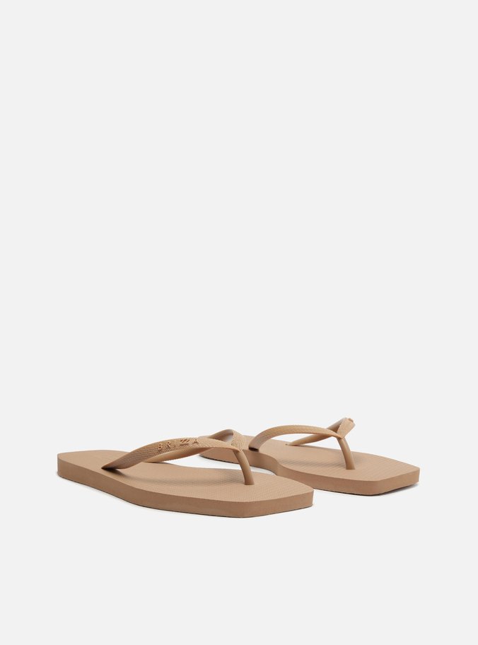 Chinelo de Dedo Marrom Básico Square Brizza