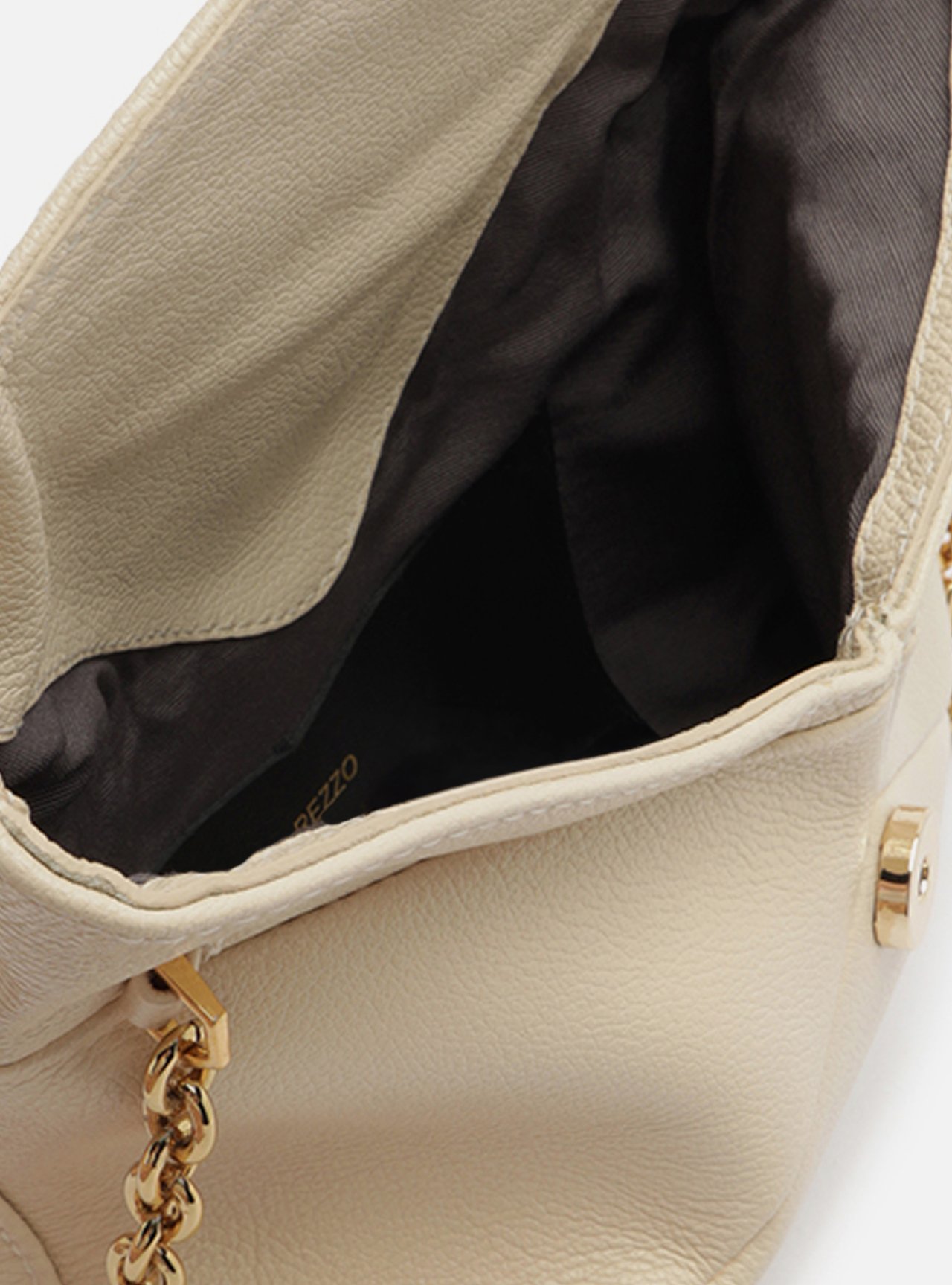 Bolsa Tiracolo Branca Couro Pequena Corrente — foto 4