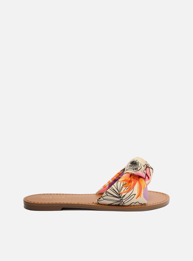 Rasteira Estampada Nó Bombado