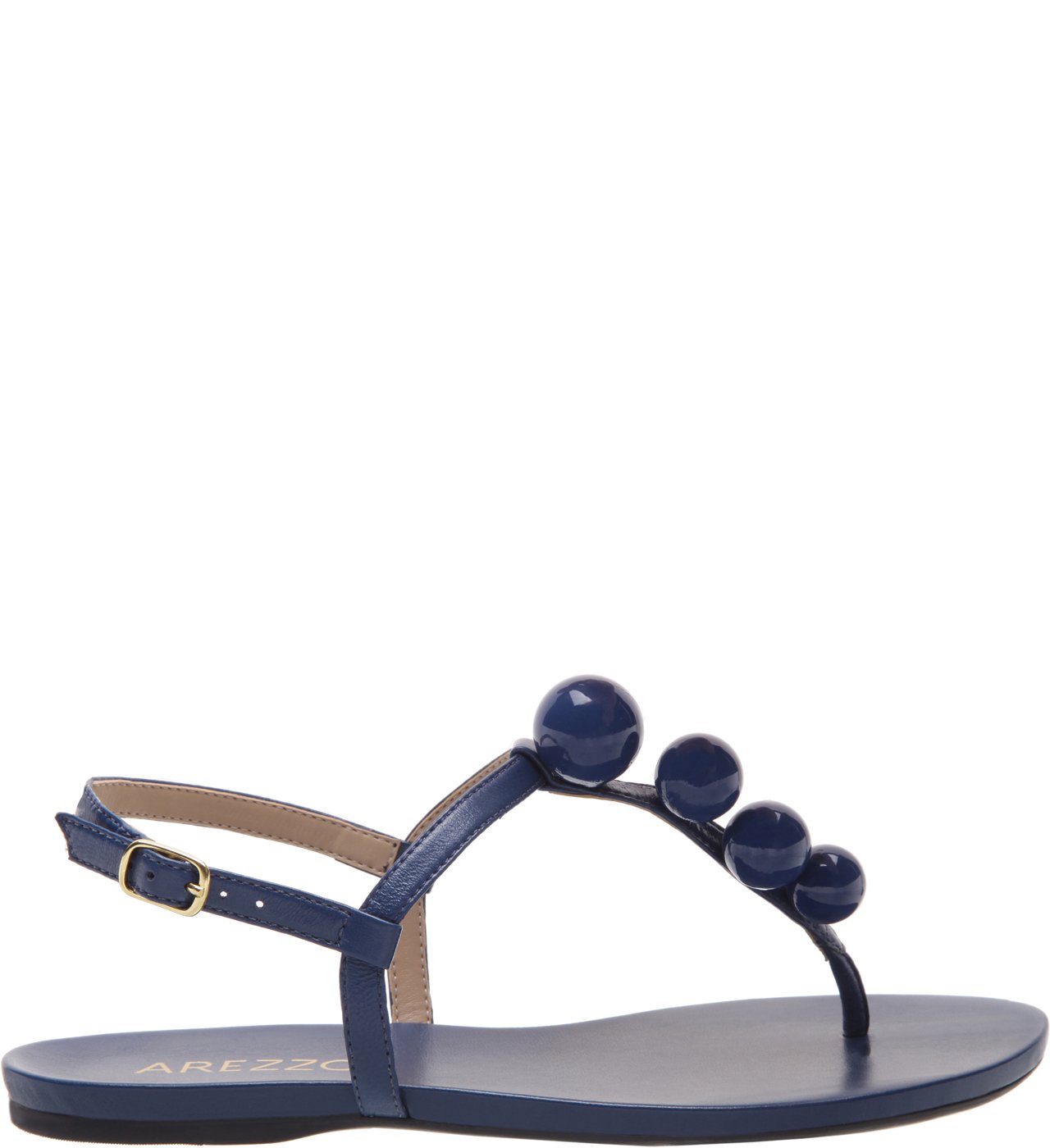 Sandália Rasteira Esferas Azul Arezzo