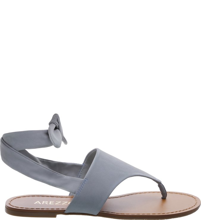 Sandália Flat Nobuck Laço New Jeans