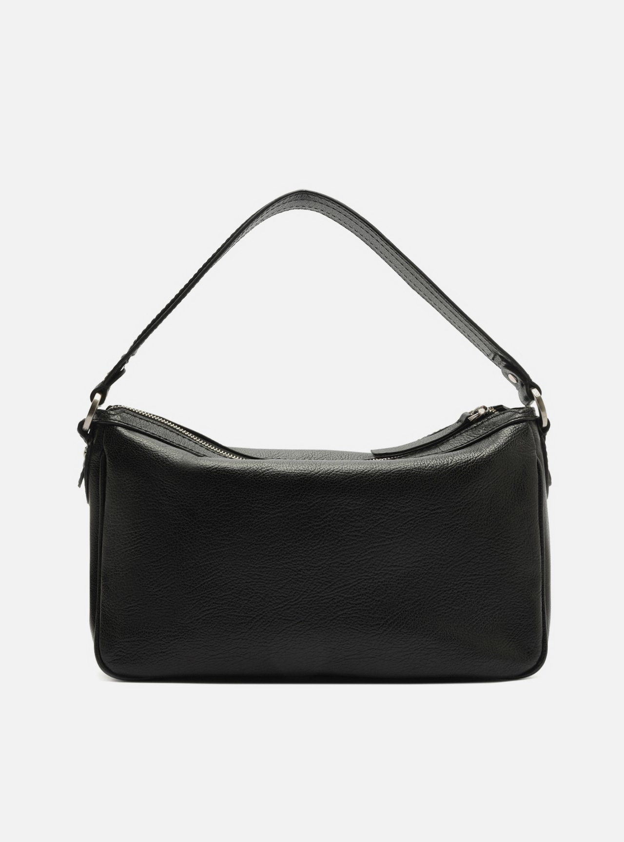 Bolsa Shoulder Preta Couro Grande Barbicacho — foto 3