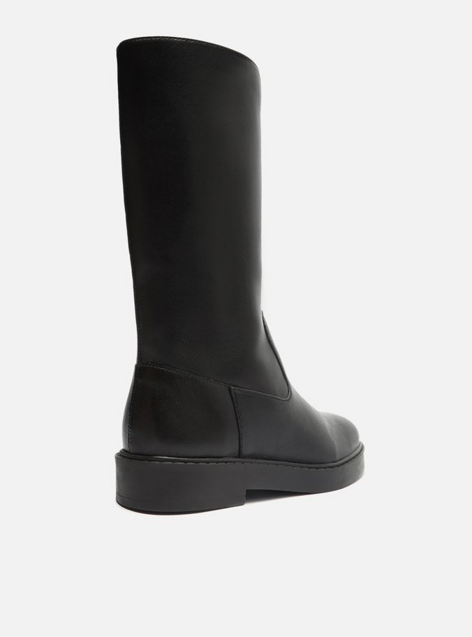 Bota Infantil Preta Cano Longo