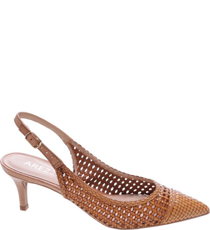 Scarpin Slingback Tressê Mel