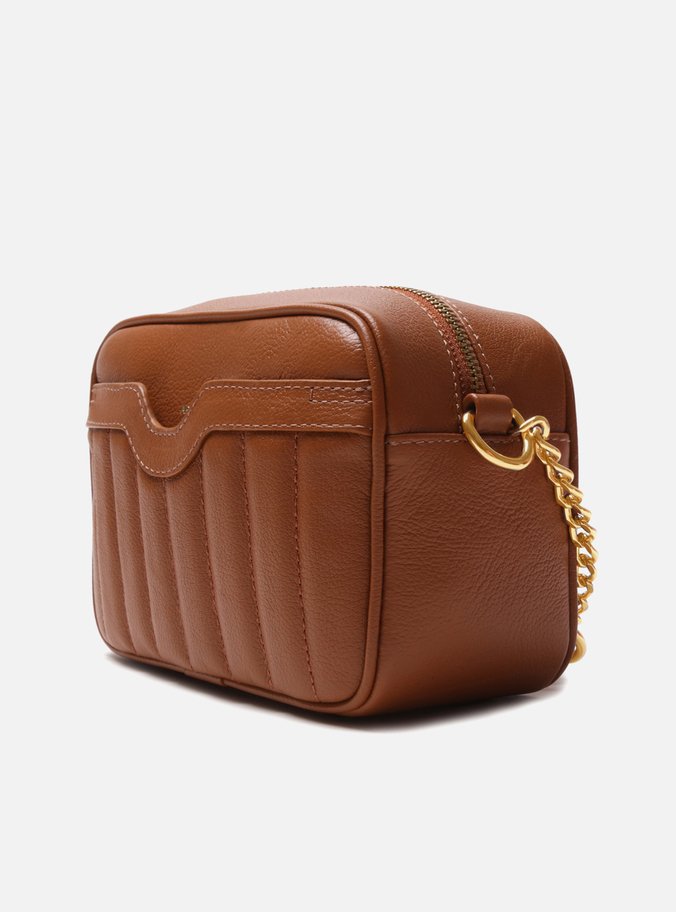 Bolsa Tiracolo Marrom Couro Francine Pequena Cúrcuma