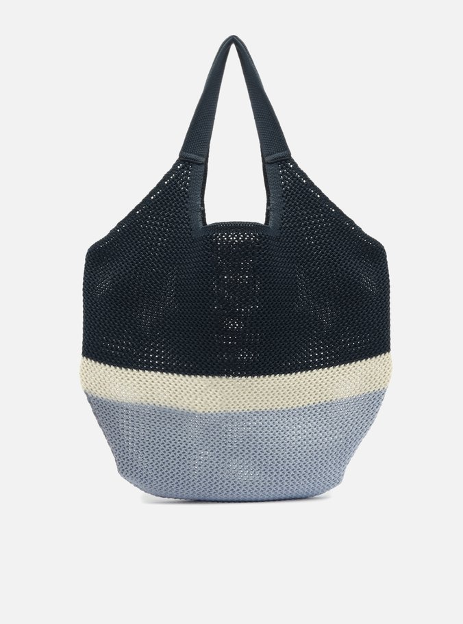 Bolsa Shopping Azul Crochê Grande Mayra