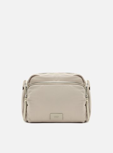 Bolsa Tiracolo Off-White Nylon Média Bolso