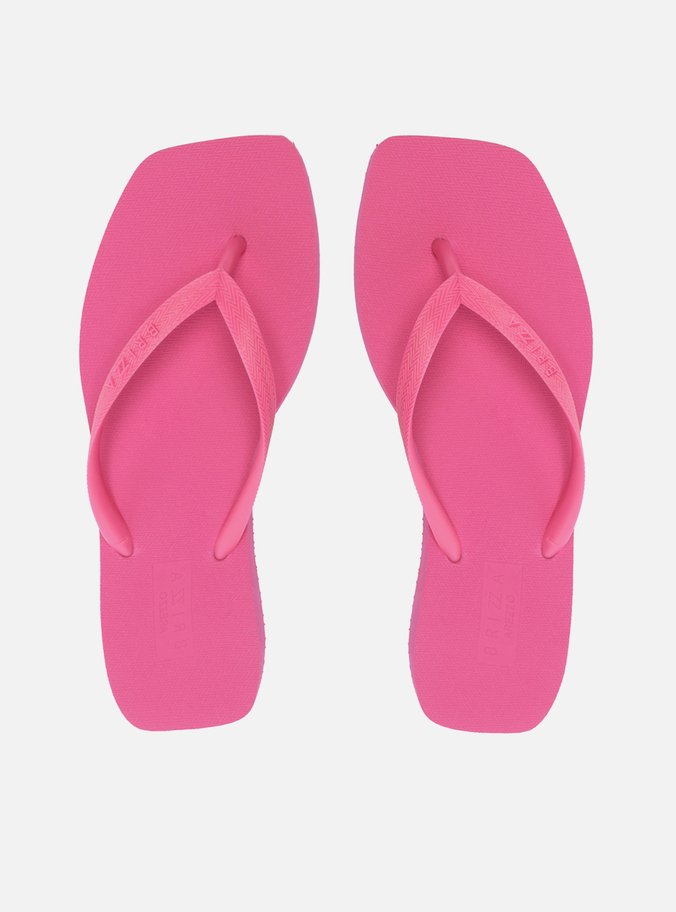 Chinelo de Dedo Rosa Pink Básico Square Brizza
