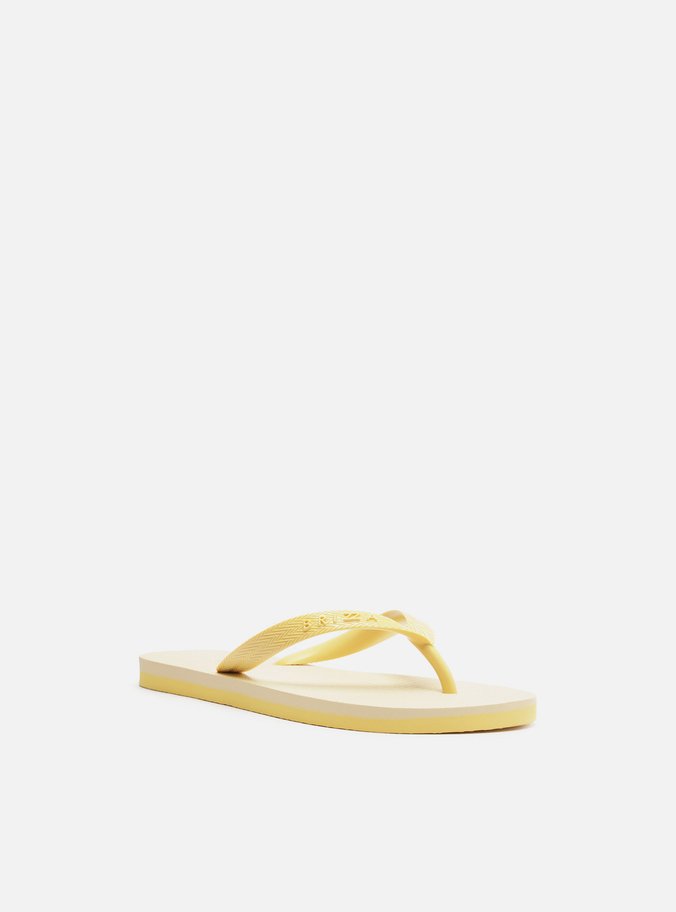 Chinelo de Dedo Amarelo Bicolor Roma Basics