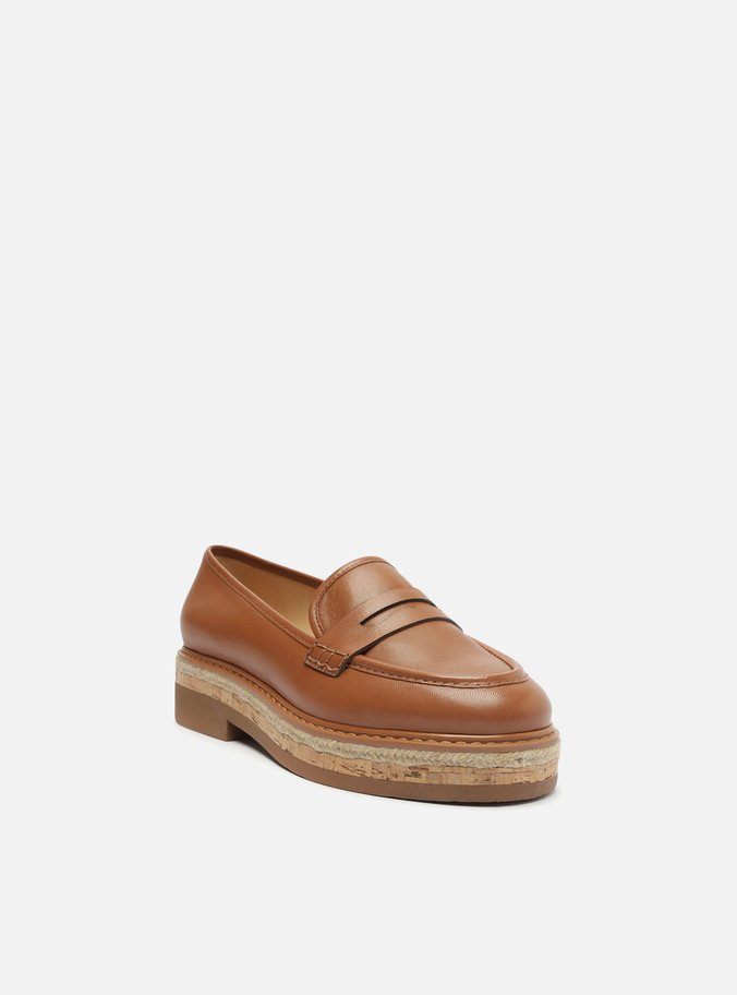 Mocassim Marrom Couro Natural