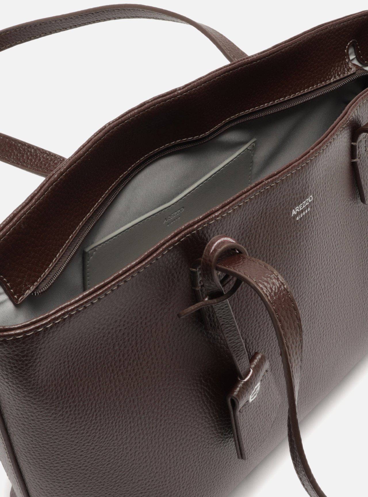 Bolsa Shopping Marrom Manu Grande — foto 4