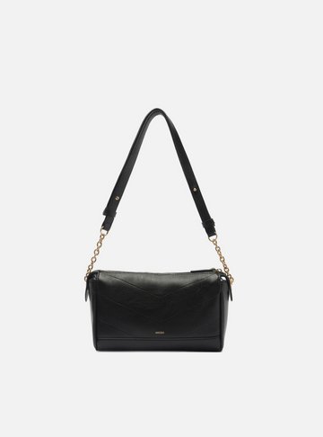 Arezzo — Bolsa Tiracolo Couro Preta Pequena